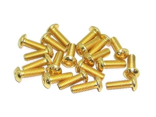 M4x12 ISO7380 goldene Linsenkopfschraube Stahl 12,9 Titan Nitrid beschichtet 20 Stück rcbay M4 Innensechskant M4x12 ISO7380 goldene Linsenkopfschraube Stahl 12,9 Titan Nitrid beschichtet 20 Stück rcbay M4 Innensechskant von rcbay