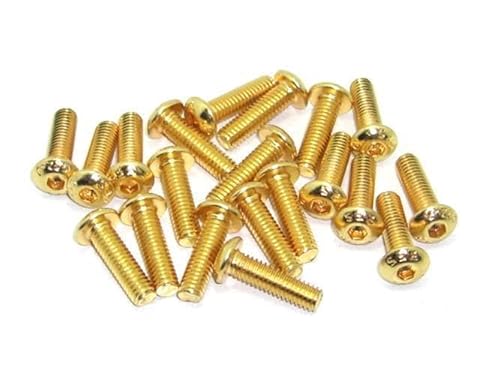 M4x14 ISO7380 goldene Linsenkopfschraube Stahl 12,9 Titan Nitrid beschichtet 20 Stück rcbay M4 Innensechskant M4x14 ISO7380 goldene Linsenkopfschraube Stahl 12,9 Titan Nitrid beschichtet 20 Stück rcbay M4 Innensechskant von rcbay