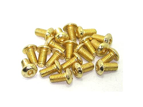 M4x8 ISO7380 goldene Linsenkopfschraube Stahl 12,9 Titan Nitrid beschichtet 20 Stück rcbay M4 Innensechskant M4x8 ISO7380 goldene Linsenkopfschraube Stahl 12,9 Titan Nitrid beschichtet 20 Stück rcbay M4 Innensechskant von rcbay