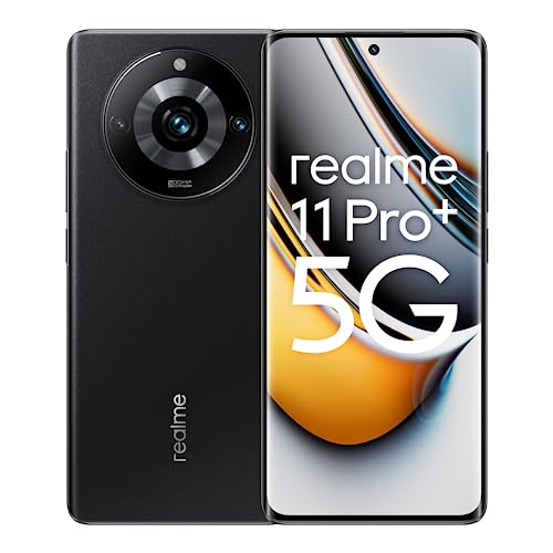 realme 11 Pro+ 5G 12+512GB Smartphone, 200MP OIS SuperZoom Camera, 120Hz Curved Vision Display, 5000mAh Massive Battery, 100W SUPERVOOC Charge, Astral Black von realme