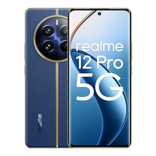 realme 12 Pro 5G Smartphone, 8+256GB, Sony Portrait Camera 2X Optical Zoom, IMX882 OIS Camera, 6.7 inch 120Hz Curved Vision Displa, 67W SUPERVOOC Charge, 5000mAh Massive Battery， Blue von realme