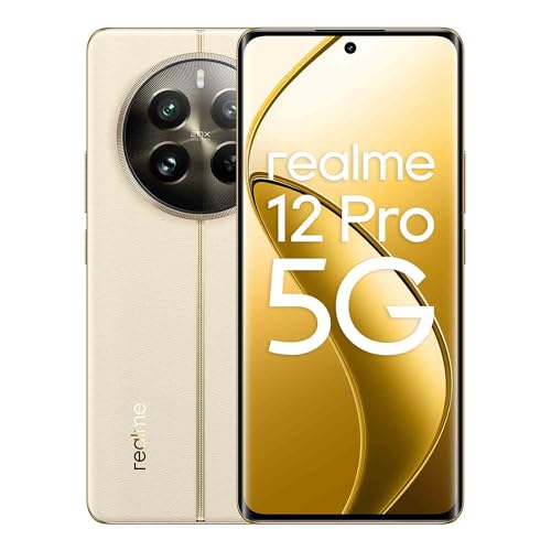 realme 12 Pro 5G Smartphone, 8+256GB, Sony Portrait Camera 2X Optical Zoom, IMX882 OIS Camera, 6.7 inch 120Hz Curved Vision Displa, 67W SUPERVOOC Charge, 5000mAh Massive Battery， beige von realme