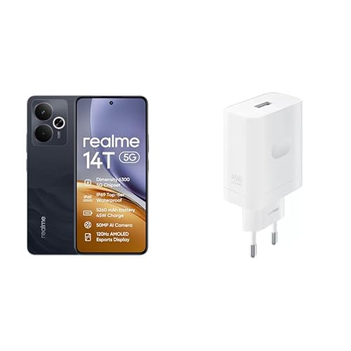 realme 14T 5G 256GB 8GB Obsidian Black EU AMZ+45W Adapter realme 14T 5G 256GB 8GB Obsidian Black EU AMZ+45W Adapter von realme