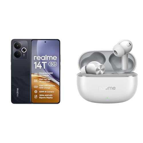 realme 14T 5G 256GB 8GB Obsidian Black EU AMZ+T200 lite Grey realme 14T 5G 256GB 8GB Obsidian Black EU AMZ+T200 lite Grey von realme
