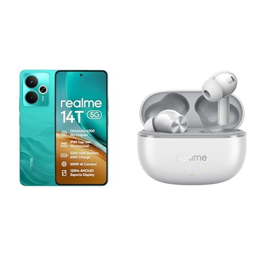 realme 14T 5G 256GB 8GB Surf Green EU AMZ+T200 lite Grey von realme