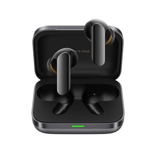 realme Air 7 Pro Bluetooth-Kopfhörer mit aktiver Geräuschunterdrückung, Hi-Res Audio LHDC, doppelter DAC, Autonomie 46 Stunden, ANC, personalisierbar, Metallic-Grau von realme