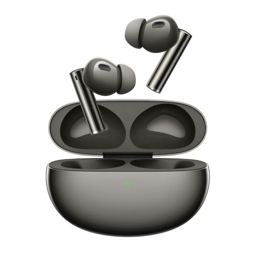 realme Buds Air 6 Pro Bluetooth-Kopfhörer, Bluetooth 5.3 Wireless, Geräuschunterdrückung mit 6 HD Mic HiFi Stereo 50 dB, kabellose Kopfhörer, Hi-Res Audio-Qualität, LDAC, Akku 40H, IP55, Schwarz von realme
