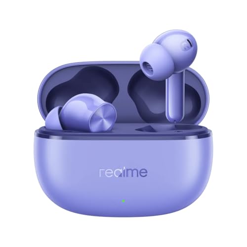 realme Buds T200 Lite, echte kabellose In-Ear-Kopfhörer, dynamischer 12,4 mm Treiber, Akkulaufzeit bis zu 48 Stunden, Latenz von 45 mm, Widerstand IPX4, ENC, Bluetooth 5.4, Google Fast (Sturmgrau) von realme