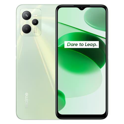 realme C35 4g Smartphone 4+128 50 MP KI-Dreifach-Kamera,16,7 cm (6,6'') FHD-Vollbildschirm,8,1 mm ultradünnes Dynamic Glowing Design,Starker 5000-mAh-Akku,Glowing-Grün, Glowing Green von realme