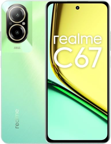 realme C67 Smartphone, 108 MP, AI-Kamera, Snapdragon 685, Prozessor bis zu 8 GB RAM + 256 GB ROM, 5000 mAh, Akku 33 W, Supervooc Charge, Display 6,72 Zoll (16,72 cm), 90 von realme