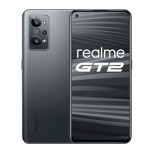 realme GT 2 5G Smartphone ohne Vertrag, 120Hz AMOLED, Snapdragon 888 5G, Starker 5000-mAh-Akku, 65 W SuperDart-Aufladung, X-Achsen Linearmotor, Dual SIM, 8+128GB,Stahl Schwarz realme GT 2 5G Smartphone ohne Vertrag, 120Hz AMOLED, Snapdragon 888 5G, Starker 5000-mAh-Akku, 65 W SuperDart-Aufladung, X-Achsen Linearmotor, Dual SIM, 8+128GB,Stahl Schwarz von realme