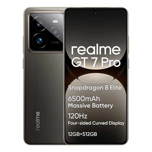 realme GT 7 Pro 5G Handy,Snapdragon 8 Elite,12GB+512GB Smartphone,120Hz RealWorld Eco Display 6,78",50MP AI Ultra-Clear Snap Camera,6500mAh,Dual SIM Android 15,NFC,IP69,Grau realme GT 7 Pro 5G Handy,Snapdragon 8 Elite,12GB+512GB Smartphone,120Hz RealWorld Eco Display 6,78",50MP AI Ultra-Clear Snap Camera,6500mAh,Dual SIM Android 15,NFC,IP69,Grau von realme