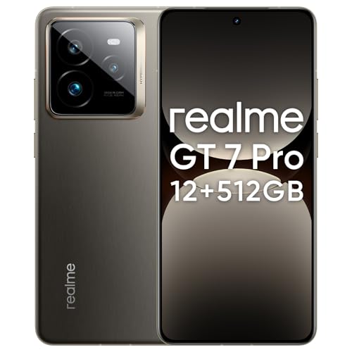 realme GT 7 Pro 5G Smartphone, 12 GB + 512 GB, AI Display RealWorld Eco², 6500 mAh Akku, Qualcomm Snapdragon 8 Elite, 50 MP Dreifach-Kamera hinten, 16 MP Selfie Handy, Grau realme GT 7 Pro 5G Smartphone, 12 GB + 512 GB, AI Display RealWorld Eco², 6500 mAh Akku, Qualcomm Snapdragon 8 Elite, 50 MP Dreifach-Kamera hinten, 16 MP Selfie Handy, Grau von realme