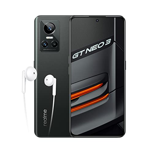 realme GT neo 3 80 W - 8+256GB 5G Smartphone ohne Vertragy,MediaTek Dimensity 8100 Prozessor,SuperDart-Aufladung,120 Hz Super OLED Display,Dual SIM,NFC,Asphalt Black, one Size, RMX3561 realme GT neo 3 80 W - 8+256GB 5G Smartphone ohne Vertragy,MediaTek Dimensity 8100 Prozessor,SuperDart-Aufladung,120 Hz Super OLED Display,Dual SIM,NFC,Asphalt Black, one Size, RMX3561 von realme