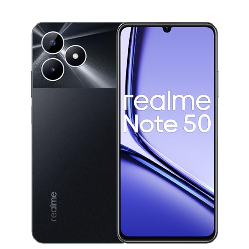 realme Note 50 Smartphone 3+64GB, 90Hz Vivid Display, 48-Month Fluency Protection, 13MP AI Camera, 7.99mm Ultra Slim, 5000mAh Massive Battery, Midnight Black(no Adapter) von realme