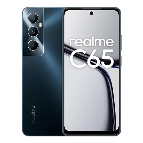 realme c65 Smartphone 6+128 GB, 50MP AI Camera, 6.67'' Eye Comfort Display with 90Hz Refresh Rate, 45W Fast Charge, 5000mAh Massive Battery, NFC Supported, Starlight Black von realme