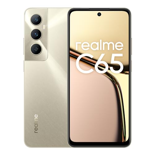 realme c65 Smartphone 8+256 GB, 50MP AI Camera, 6.67'' Eye Comfort Display with 90Hz Refresh Rate, 45W Fast Charge, 5000mAh Massive Battery, NFC Supported, Starlight Gold von realme