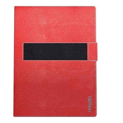 reboon Hülle für Kodak Tablet 10 Tasche Cover Case Bumper | in Rot Leder | Testsieger von reboon