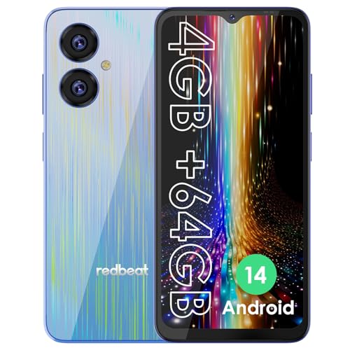 redbeat Android Smartphone, entsperrt, 8-Kern-Prozessor, 1,6 GHz, 6,52 Zoll IPS, 5000 mAh, 4 GB RAM, 64 GB ROM, erweiterbar auf bis zu 1 TB, Kamera mit 13 MP + 5 MP, Blau redbeat Android Smartphone, entsperrt, 8-Kern-Prozessor, 1,6 GHz, 6,52 Zoll IPS, 5000 mAh, 4 GB RAM, 64 GB ROM, erweiterbar auf bis zu 1 TB, Kamera mit 13 MP + 5 MP, Blau von redbeat