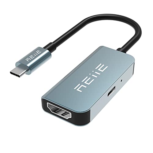 REIIE Laptop-Dockingstation, USB-C-auf-HDMI-Adapter, 2-in-1-USB-C-Hub, kompatibel mit MacBook Pro/Air, iMac, iPad Pro, Galaxie S8 auf S23, Surface, Dell, HP von reiie