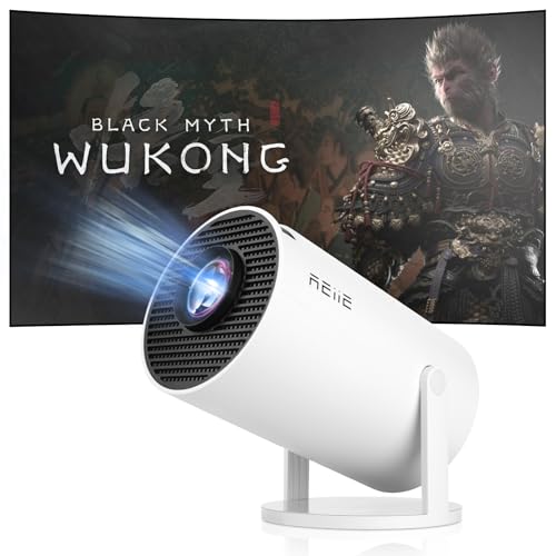 Reiie HY300PRO Mini Beamer 4K Unterstützung, Auto Horizontale Korrektur, 180°Drehbarer Tragbarer Projektor, WiFi 6 + BT 5.0 mit Android 11.0, Outdoor Heimkino Videoprojektor für Telefon/PC/Lap/PS5 Reiie HY300PRO Mini Beamer 4K Unterstützung, Auto Horizontale Korrektur, 180°Drehbarer Tragbarer Projektor, WiFi 6 + BT 5.0 mit Android 11.0, Outdoor Heimkino Videoprojektor für Telefon/PC/Lap/PS5 von reiie