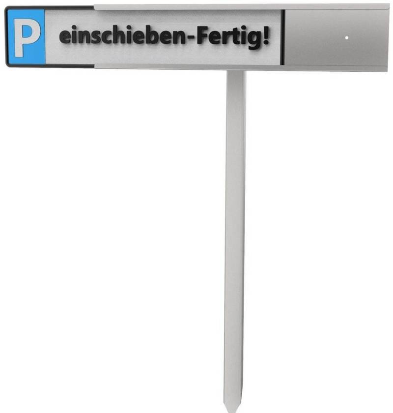 reinkedesign Halterung Edelstahl Parkschildhalterung - Erdspieß - KFZ-Kennzeichen, (Parkplatzkennzeichnung, Kennzeichen Halterung für den Parkplatz) von reinkedesign