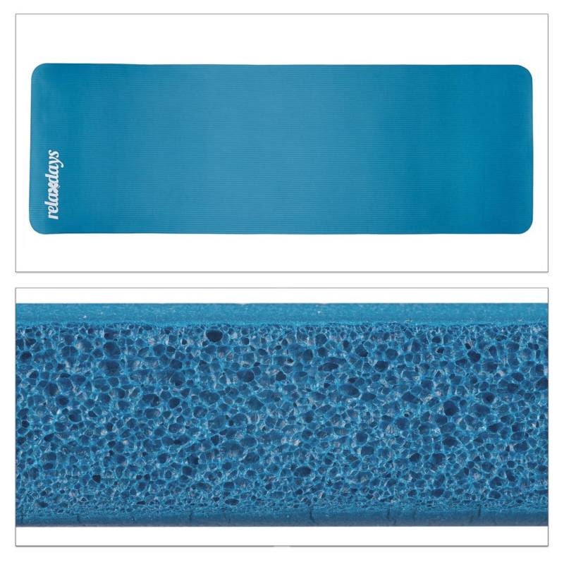 relaxdays Yogamatte blau 60,0 x 180,0 x 1,0 von relaxdays