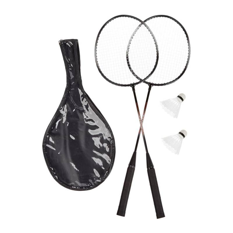 relaxdays Badminton-Set schwarz von relaxdays