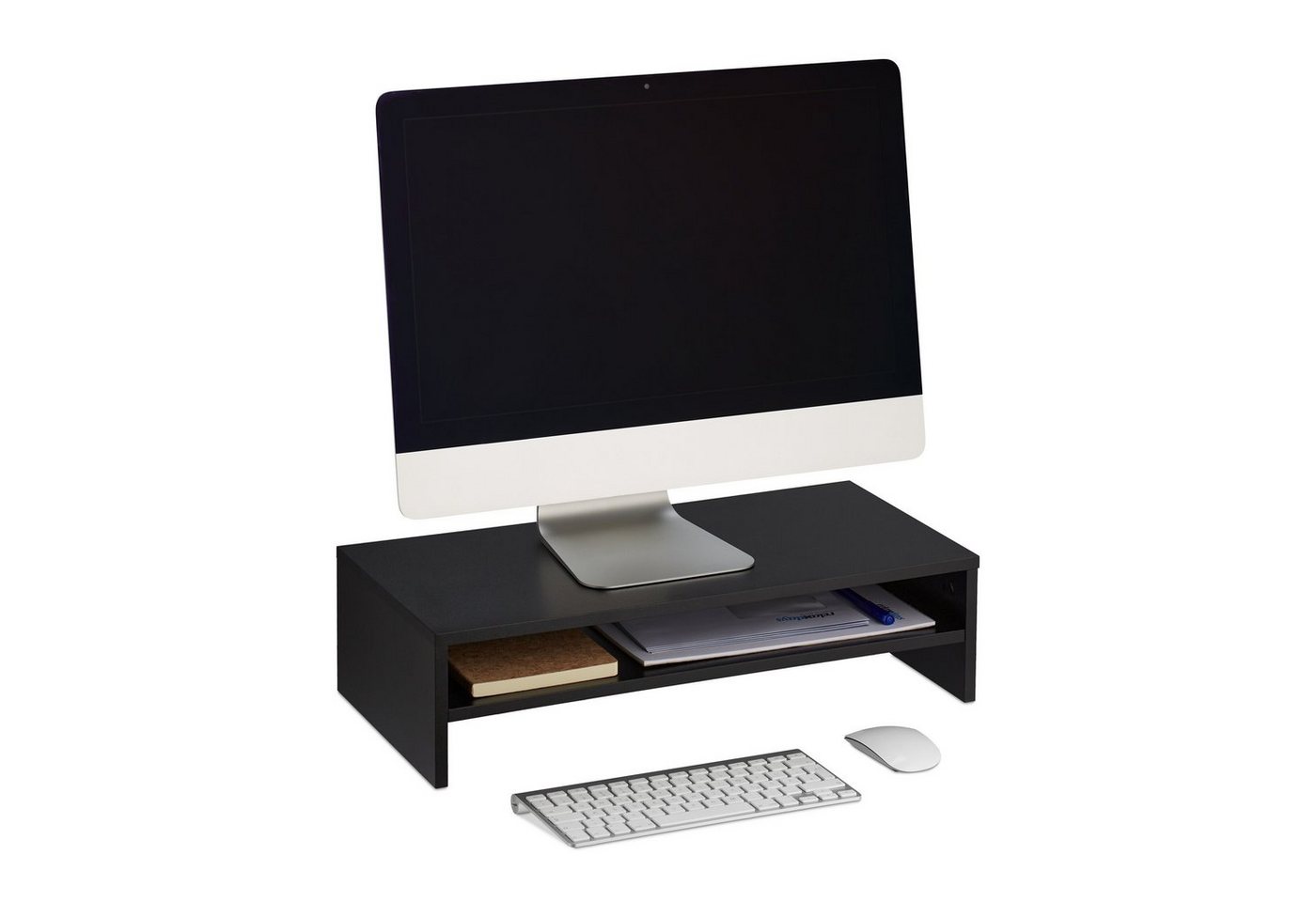 relaxdays Monitorständer mit Zusatzablage relaxdays Monitorständer mit Zusatzablage von relaxdays
