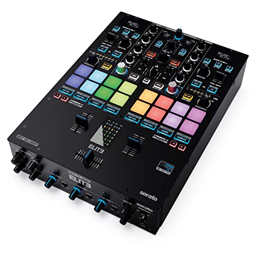 Reloop ELITE Professioneller DVS Performance Mixer für Serato DJ Pro, 16 große, anschlagsdynamische RGB Performance Pads von reloop