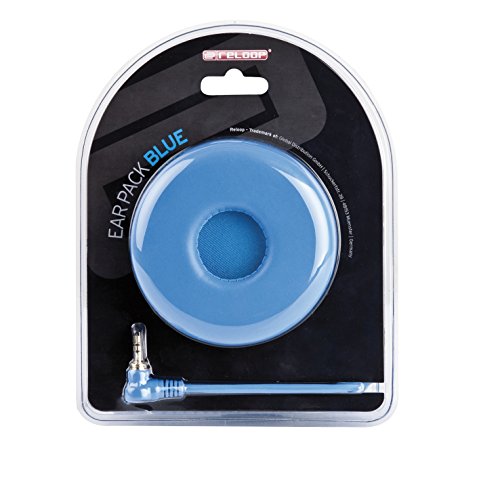 Reloop Ear Pack Blue - Spiralkabel, Satz Ohrpolster mit kleiner Aussparung für komfortables Tragen von reloop