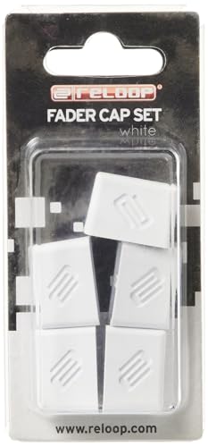 Reloop FADER-CAP-WHITE Set- 5 Fader Caps, Gummierung für mehr Grip, kompatibel mit vielen DJ-Mixern und Controllern, weiß von reloop