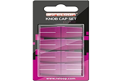 Reloop Knob Cap Set purple - 8 Knob Caps, Gummierung für mehr Grip, kompatibel mit vielen DJ-Mixern und Controllern Lila von reloop