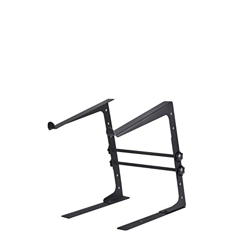 Reloop Laptop Stand V.2 - Größen bis zu 17 Zoll, Rutsch- und Vibrationsschutz, montierbar auf Konsole und Tisch oder als Stand Alone, schwarz, 222358 von reloop