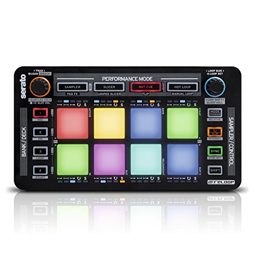 Reloop Neon – Add-On USB DJ Controller mit anschlagdynamischen RGB-Performance-Drumpads, Plug and Play mit Serato DJ Pro, (schwarz) von reloop