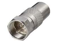 Renkforce SAT Antennenadapter [F-Stecker - Antennenstecker 75 ?] Silber Renkforce (RF-4196967) von renkforce