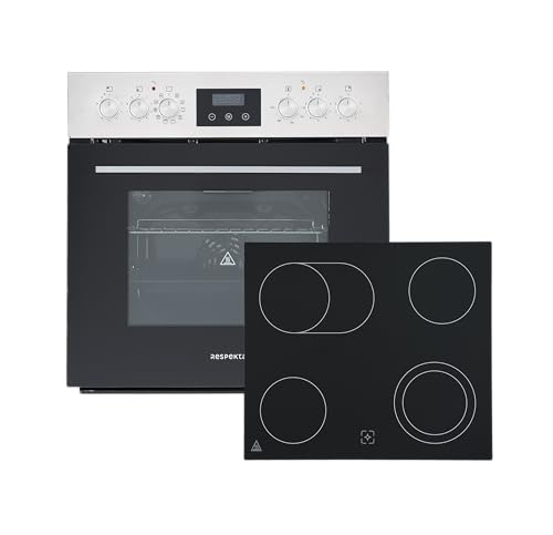 Backofen Herdset Einbau Kochfeld Glaskeramik rahmenlos Respekta HS3001-19 von respekta