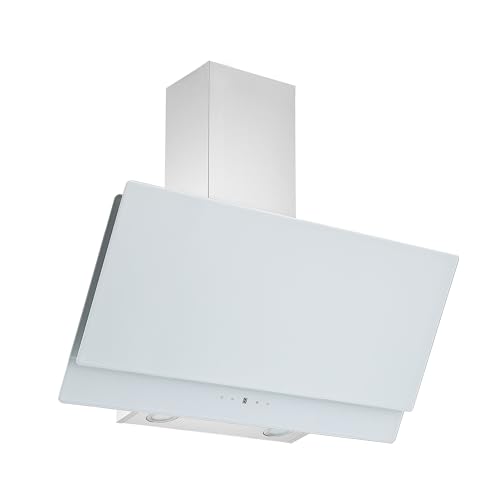 Respekta Dunstabzugshaube kopffrei/Dunstabzugshaube schräg 90 cm/Edelstahlgehäuse mit Glasschirm in Weiß/Abluft - und Umluftfunktion / CH77090WA / A / 53–66 dB Respekta Dunstabzugshaube kopffrei/Dunstabzugshaube schräg 90 cm/Edelstahlgehäuse mit Glasschirm in Weiß/Abluft - und Umluftfunktion / CH77090WA / A / 53–66 dB von respekta