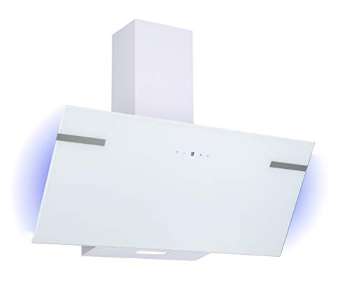 Respekta Dunstabzugshaube kopffrei/Dunstabzugshaube schräg 90 cm/Metallgehäuse mit Glasschirm in Weiß/Abluft - und Umluftfunktion / CH69090WA+ / A+ / 43–63 dB Respekta Dunstabzugshaube kopffrei/Dunstabzugshaube schräg 90 cm/Metallgehäuse mit Glasschirm in Weiß/Abluft - und Umluftfunktion / CH69090WA+ / A+ / 43–63 dB von respekta