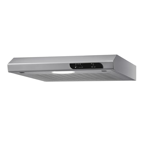 Respekta Dunstabzugshaube unterbau / Unterbau-Dunstabzugshaube 50 cm / Metallgehäuse in Edelstahl Look / Abluft - und Umluftfunktion / DH540IXL / C / 52–68 dB von respekta