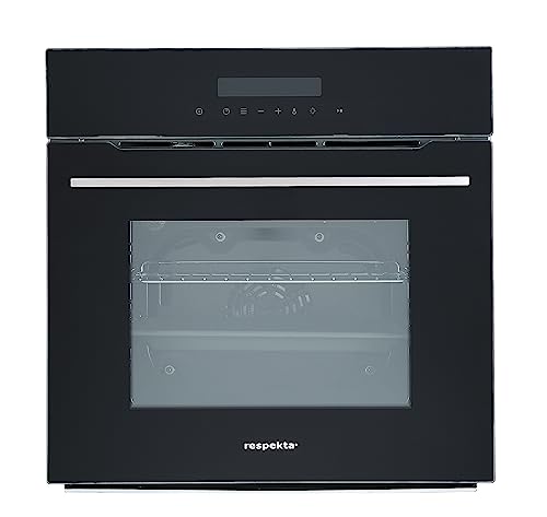 Respekta Einbaubackofen autark / 11 Beheizungsarten/LED Timer & Touch Control / 66 Liter Volumen/Steckdosenanschluss/Pyrolyse-Reinigung/Energieeffizienzklasse A/in schwarz / PYRO9TOUCH von respekta