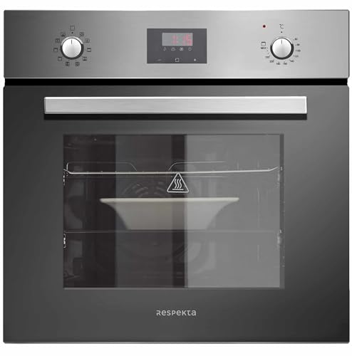 Backofen autark Einbau Edelstahl Herd Grill Heißluft Timer Ofen 56 L Respekta von respekta