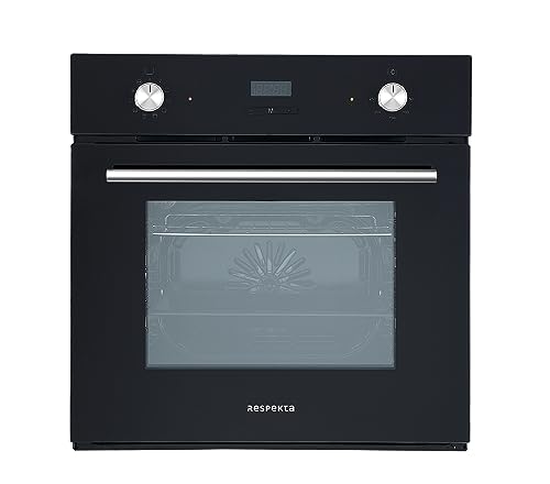 Respekta Glas Einbaubackofen autark / 10 Beheizungsarten / LED Timer & Touch Control / 56 Liter Volumen / Steckdosenanschluss / Energieeffizienzklasse A / in schwarz / AB 600-19 von respekta