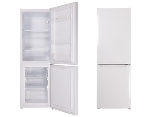 Respekta Stand Kühl-Gefrier-Kombination / 109 L Kühlanteil / 48 L Gefrieranteil/mit regelbarem Thermostat und Eiswürfelbereiter / KG144W-37 / (H) 144 x (B) 47,4 x (T) 49,5 cm / 39 dB/Weiß von respekta
