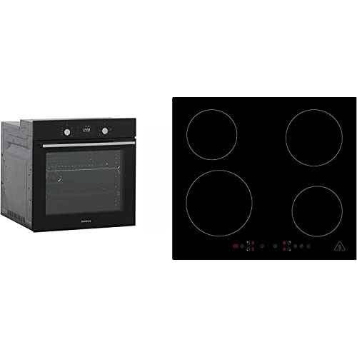 Respekta autarker Glas- Einbaubackofen AB700 mit LED-Timer + Induktionskochfeld von respekta