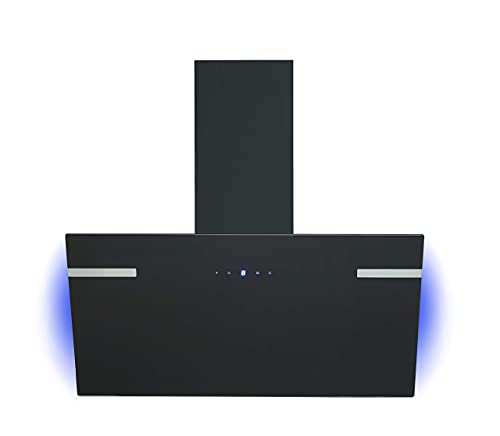 Respekta Dunstabzugshaube kopffrei/Dunstabzugshaube schräg 90 cm/Metallgehäuse mit Glasschirm in Schwarz/Abluft - und Umluftfunktion / CH69090SA+ / A+ / 43–63 dB Respekta Dunstabzugshaube kopffrei/Dunstabzugshaube schräg 90 cm/Metallgehäuse mit Glasschirm in Schwarz/Abluft - und Umluftfunktion / CH69090SA+ / A+ / 43–63 dB von respekta