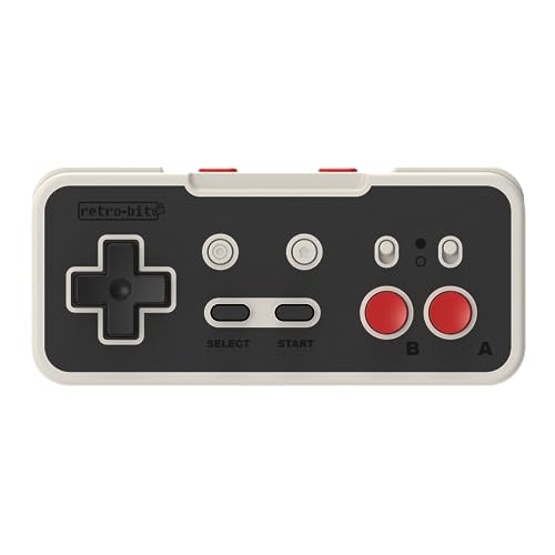 Retro-Bit Origin8 2.4 GHz Wireless Controller For Nintendo Switch & NES - USB & NES receivers included - Classic Grey von retro-bit