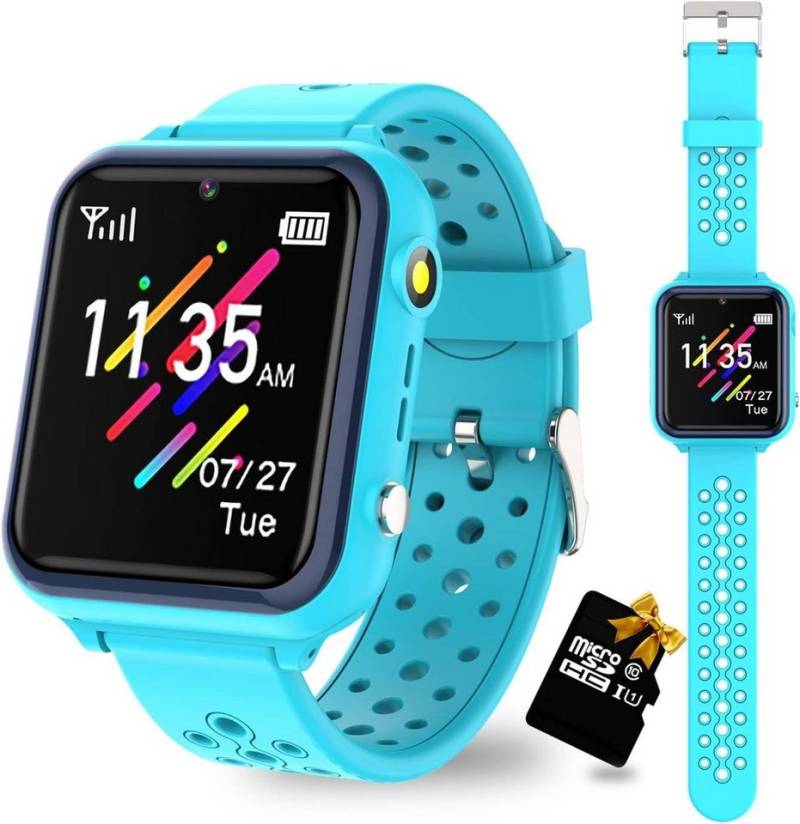retysaz Smartwatch (1,44 Zoll), Spaß & Sicherheit Vielseitige Kinder Smartwatch Spielen & Funktionen von retysaz