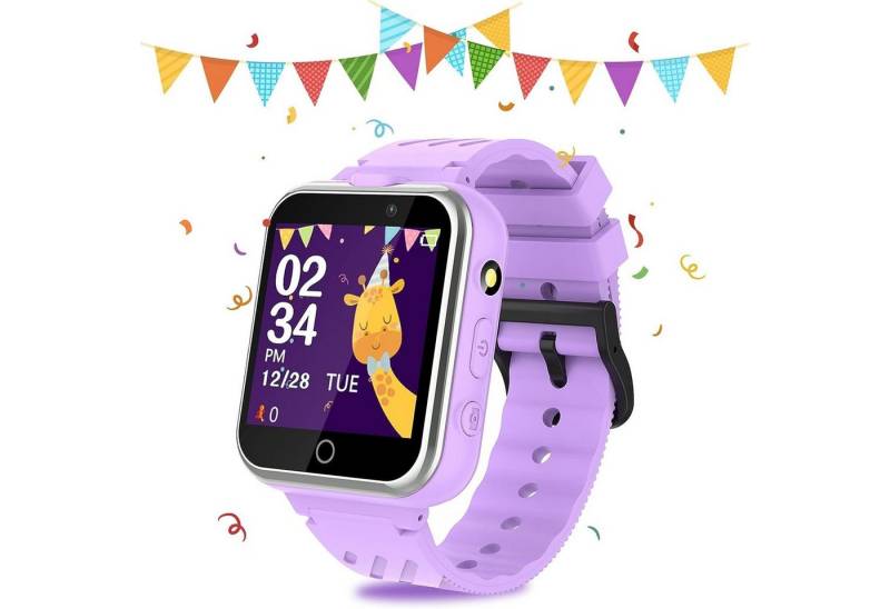 retysaz Smartwatch (1,54 Zoll), Kinder-Smartwatch Spiele Kameras Schrittzähler Stil Geschenkidee von retysaz