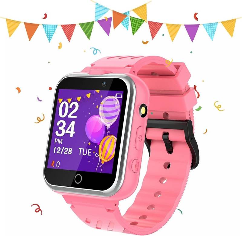 retysaz Smartwatch (1,54 Zoll), Kinder-Smartwatch Spiele Kameras Schrittzähler Stil Geschenkidee von retysaz